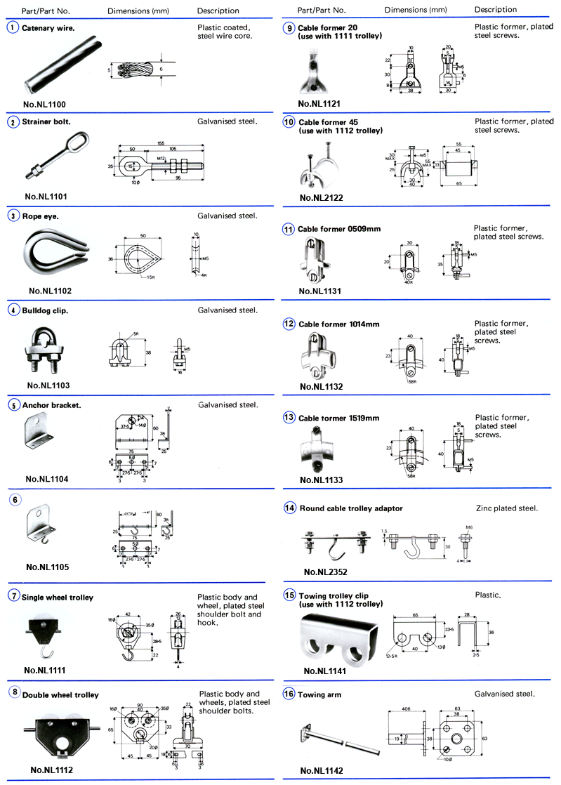 Catenary wire festoon system